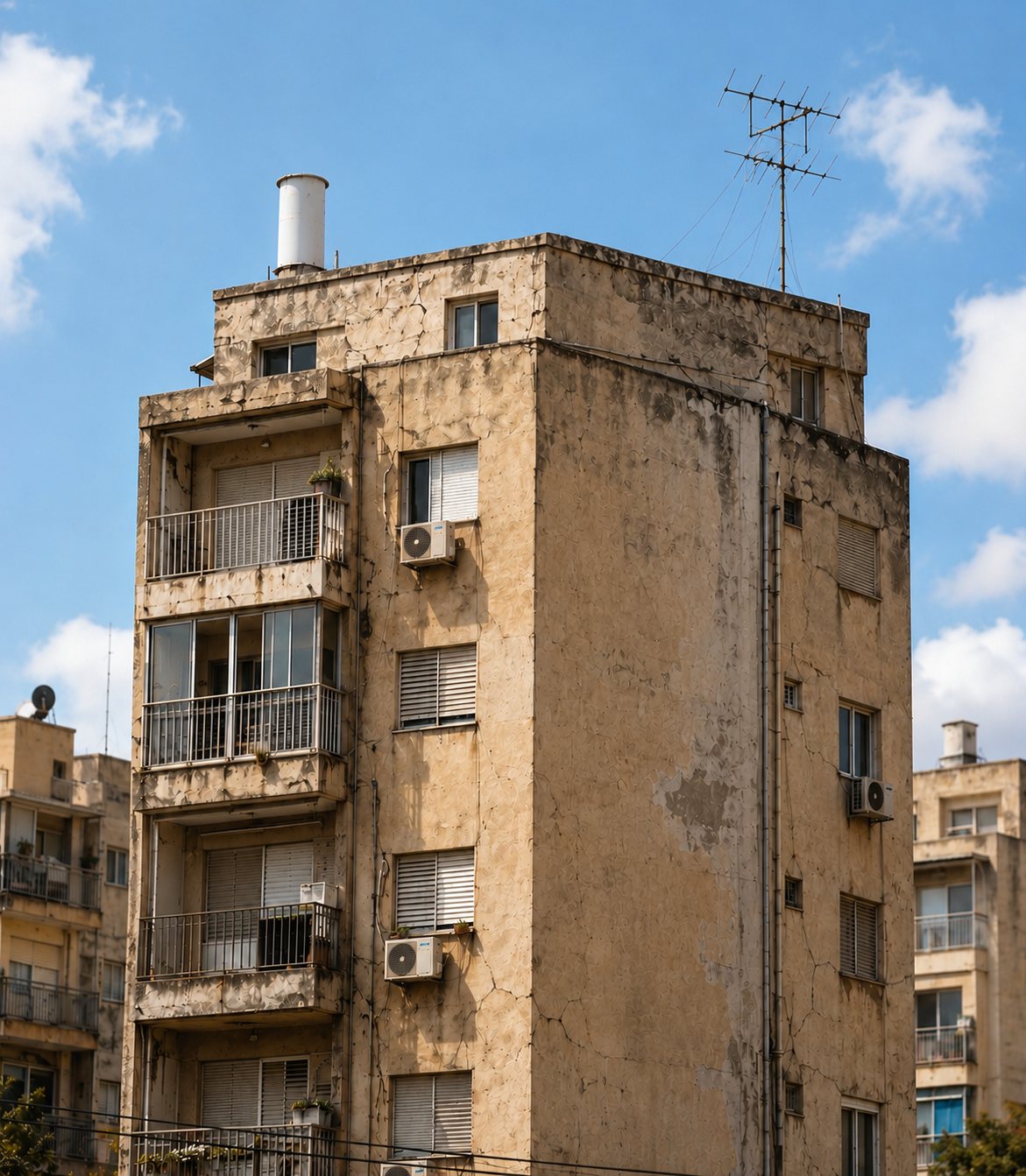 Dangerous building order - an old, cracked residential building requiring a structural engineer inspection, BRN Engineering