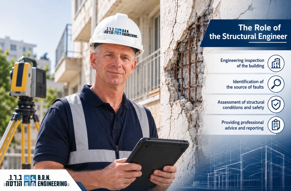 The role of the structural engineer in inspecting a dangerous building - engineering inspection, failure detection and building stability assessment, BRN Engineering